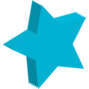 download Star 3d clipart image with 225 hue color