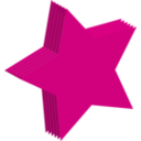 download Star 3d clipart image with 0 hue color