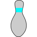 download Bowling Duckpin clipart image with 180 hue color