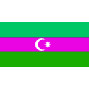 download Flag Of Azebaijan clipart image with 315 hue color