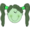 download Girl Face6 clipart image with 90 hue color