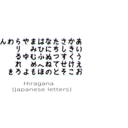 download Hiragana With Stroke Order Indication clipart image with 270 hue color