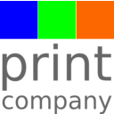 download Logo For Print Company clipart image with 180 hue color