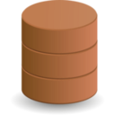 download Database clipart image with 180 hue color