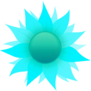 download Sunflower clipart image with 135 hue color