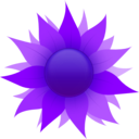 download Sunflower clipart image with 225 hue color