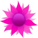 download Sunflower clipart image with 270 hue color