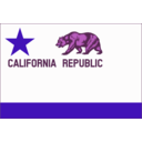 download Bear Flag Revolt Modernized Border Shaded clipart image with 270 hue color