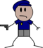 Police Stick Figure