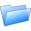 download Blue Folder clipart image with 0 hue color