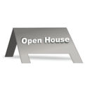 download Open House Signage clipart image with 315 hue color