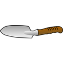 download Trowel clipart image with 0 hue color