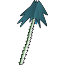 download Leaning Palm Tree clipart image with 90 hue color