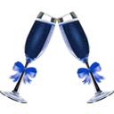 download Champagne Glass Remix 4 clipart image with 180 hue color