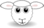 Funny Sheep Face White Cartoon