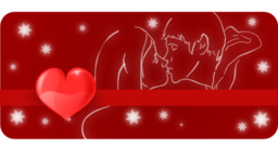 Kissing Couple With Heart
