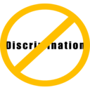download No Discrimination Sign clipart image with 45 hue color