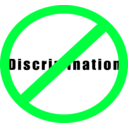 download No Discrimination Sign clipart image with 135 hue color