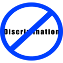 download No Discrimination Sign clipart image with 225 hue color