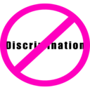 download No Discrimination Sign clipart image with 315 hue color