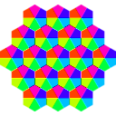 download Kite Hexagons 6 Color clipart image with 315 hue color
