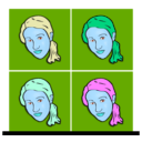 download My Girl clipart image with 180 hue color