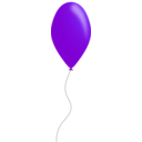download Green Balloon clipart image with 180 hue color