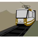 download Tramway Volgograd Metrotram clipart image with 45 hue color