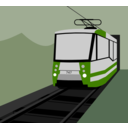 download Tramway Volgograd Metrotram clipart image with 90 hue color
