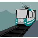 download Tramway Volgograd Metrotram clipart image with 180 hue color