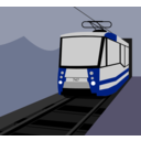 download Tramway Volgograd Metrotram clipart image with 225 hue color