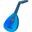 download Lute 1 clipart image with 180 hue color
