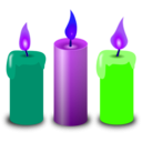 download Candles clipart image with 225 hue color
