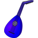 download Lute 1 clipart image with 225 hue color