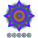 download Mandala Flames clipart image with 225 hue color