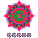download Mandala Flames clipart image with 315 hue color