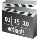 download Movie Clapperboard clipart image with 45 hue color