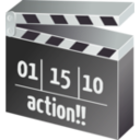 download Movie Clapperboard clipart image with 90 hue color