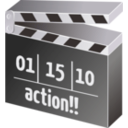 download Movie Clapperboard clipart image with 180 hue color