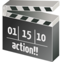 download Movie Clapperboard clipart image with 315 hue color
