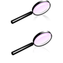 download Magnifying Glass clipart image with 90 hue color