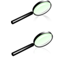 download Magnifying Glass clipart image with 270 hue color
