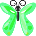 download Butterfly2 clipart image with 90 hue color