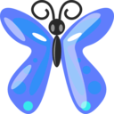 download Butterfly2 clipart image with 180 hue color