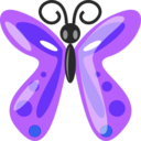 download Butterfly2 clipart image with 225 hue color