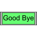 download Digital Display With Good Bye Text clipart image with 45 hue color