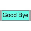 download Digital Display With Good Bye Text clipart image with 90 hue color