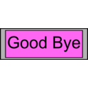 download Digital Display With Good Bye Text clipart image with 225 hue color