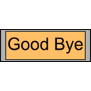 download Digital Display With Good Bye Text clipart image with 315 hue color