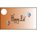 download Happy Eid clipart image with 180 hue color